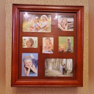 Wood Wall-Mounted Photo Frame Jewelry Box